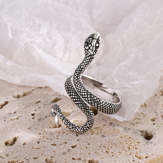 Large Snake Ring - DARK MOON