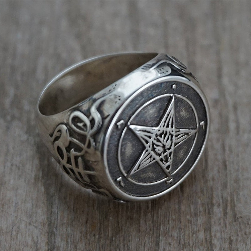 Baphomet Signet Ring - DARK MOON