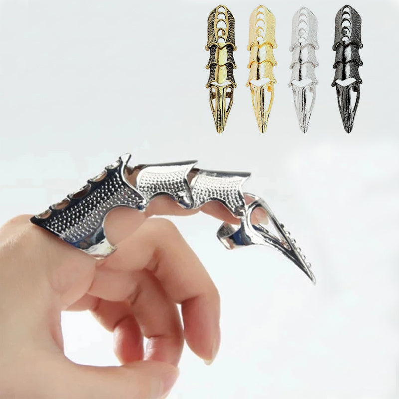 Metal Full Finger Claw Ring - DARK MOON