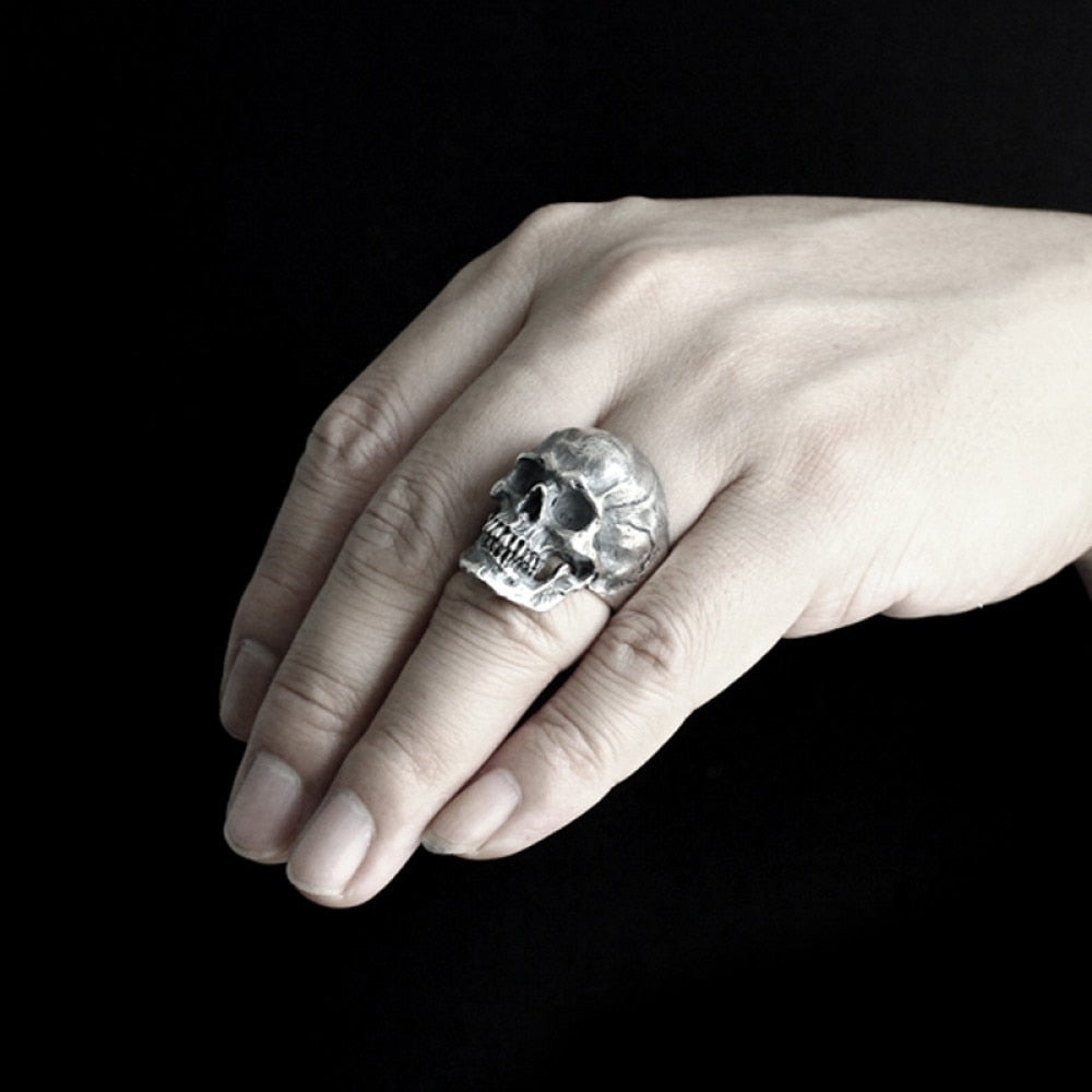 Calvarium Skull Ring - DARK MOON