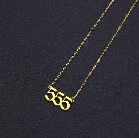 Angel Numbers Necklace - DARK MOON