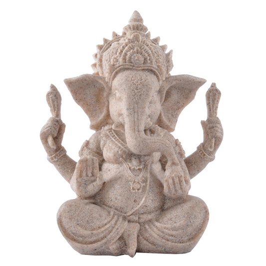 Sandstone Ganesha Statue - DARK MOON