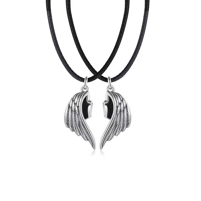 Angel & Devil Wings Necklace Set - DARK MOON