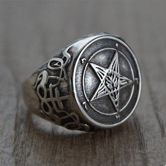 Baphomet Signet Ring - DARK MOON