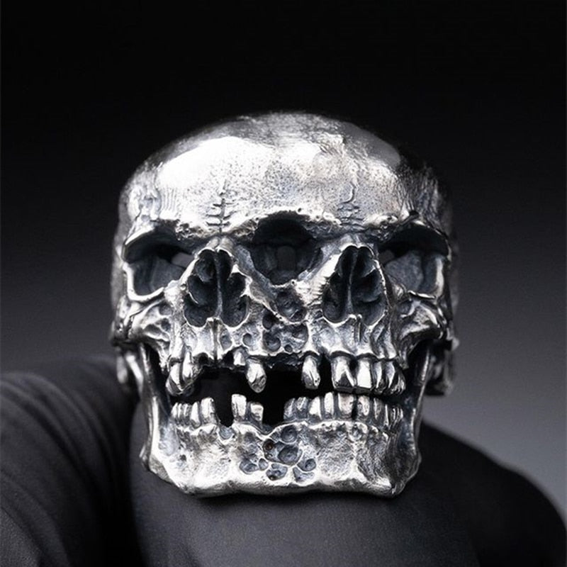 Conjoined Skull Ring - DARK MOON