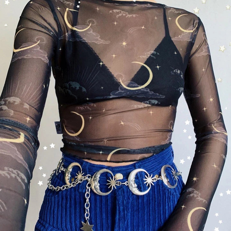 Sun & Moon Chain Belts - DARK MOON