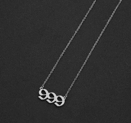 Angel Numbers Necklace - DARK MOON