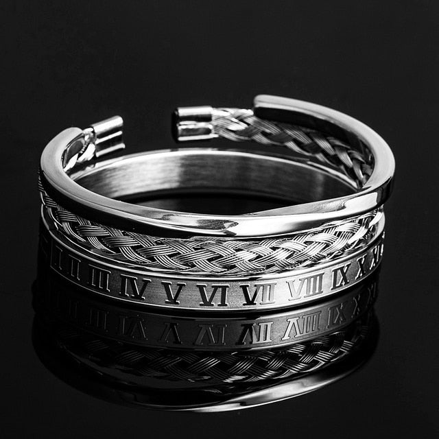 Roman Numeral Bracelet Set - DARK MOON