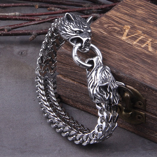 Wolf Chain Bracelet - DARK MOON