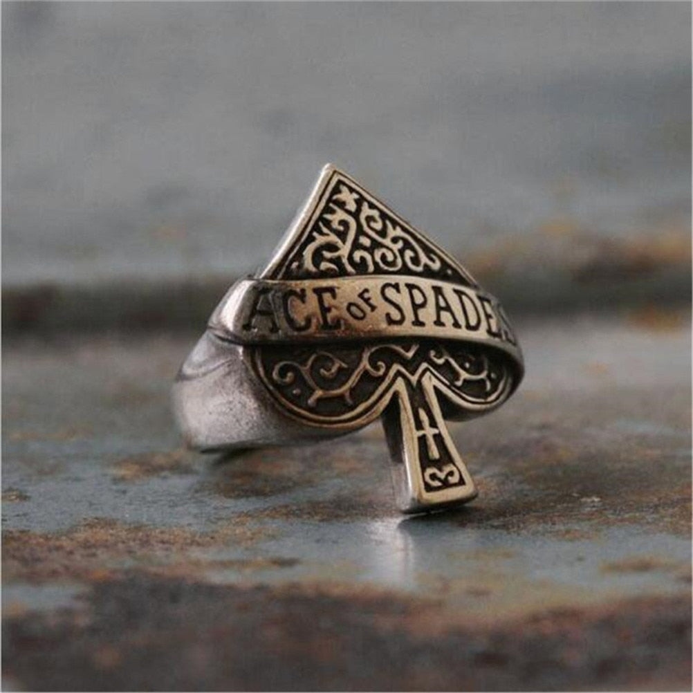 Ace Of Spades Poker Ring - DARK MOON