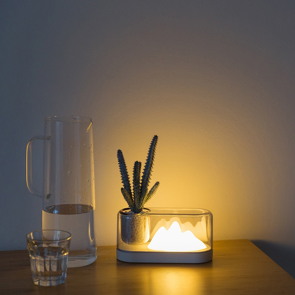 Nordic LED Lamp & Planter - DARK MOON