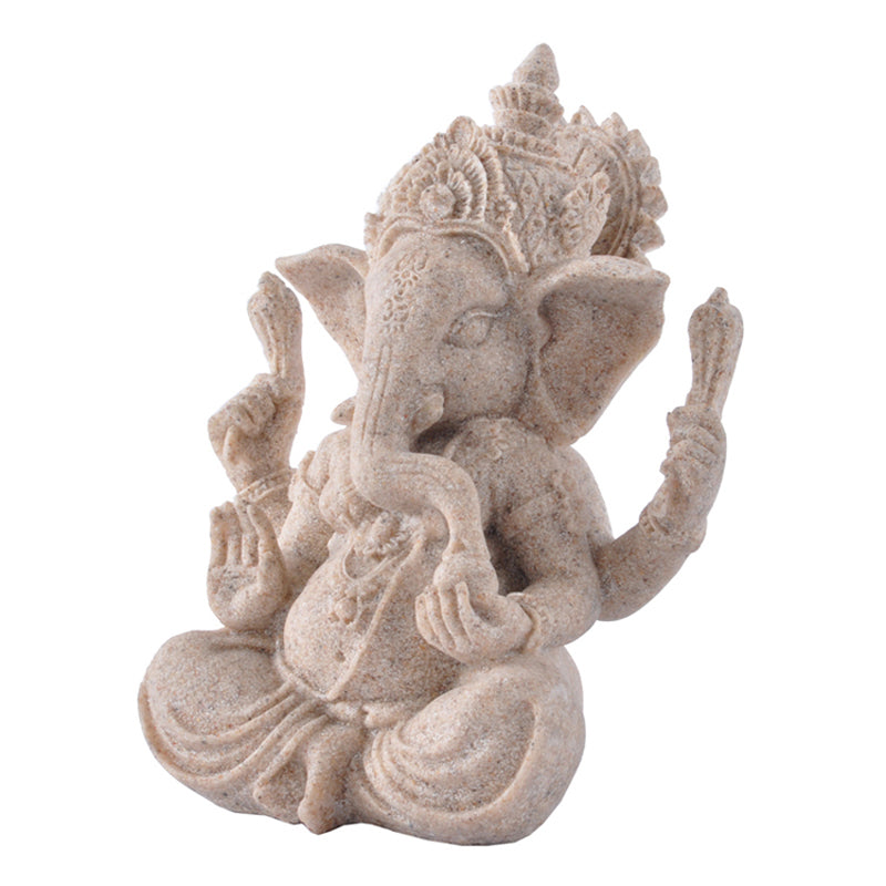 Sandstone Ganesha Statue - DARK MOON