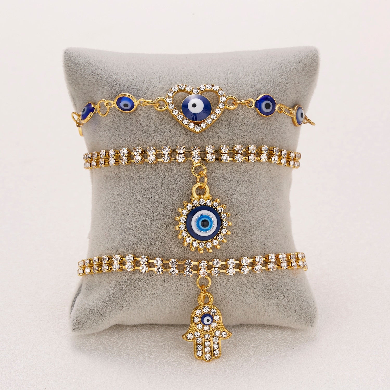 Sparkly Evil Eye Bracelet - DARK MOON