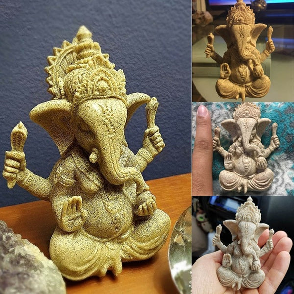 Sandstone Ganesha Statue - DARK MOON