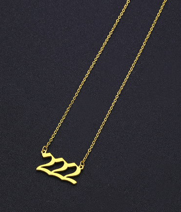 Angel Numbers Necklace - DARK MOON