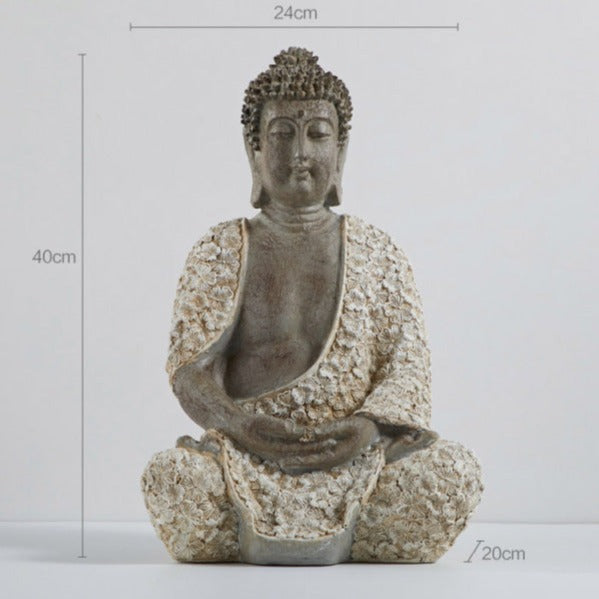 Large Gray Buddha Statue - DARK MOON