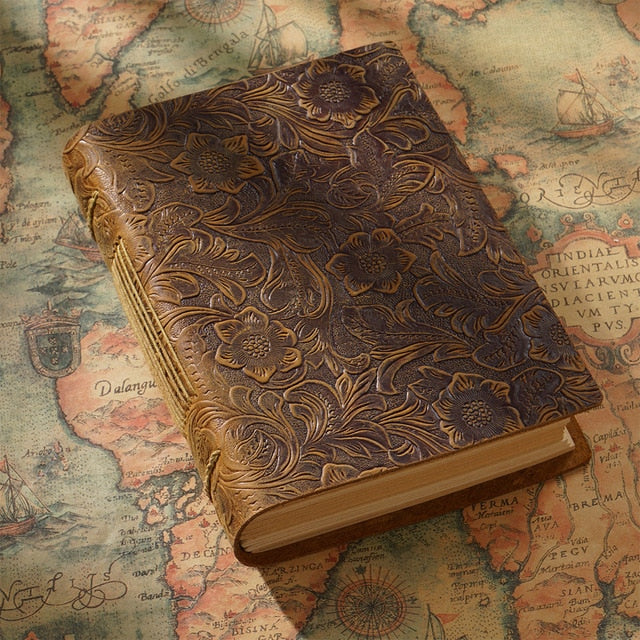 Vintage Style Handmade Notebook - DARK MOON